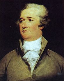 A portrait of Alexander Hamilton by John Trumbull, 1792