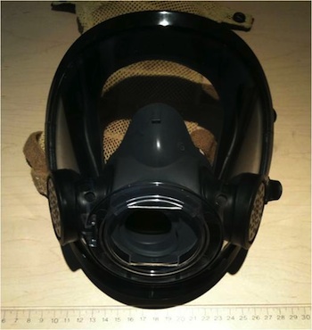 Firefighter mask used in the NIST study
