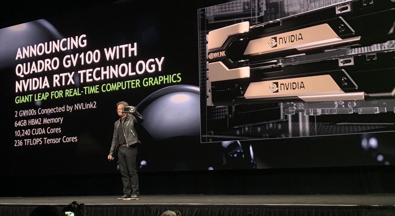 Nvidia Launches Volta-based Quadro GPU with RTX for Real-Time Ray Tracing